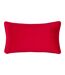 Christmas spirit piped velvet cushion cover 50cm x 30cm multicoloured Furn