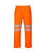 Portwest Mens Hi-Vis Breathable Rain Trousers (Orange) - UTPW441