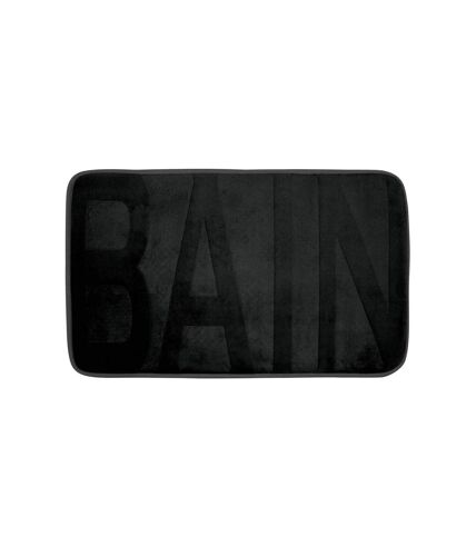 Tapis de Bain Microfibre Relief 45x75cm Noir