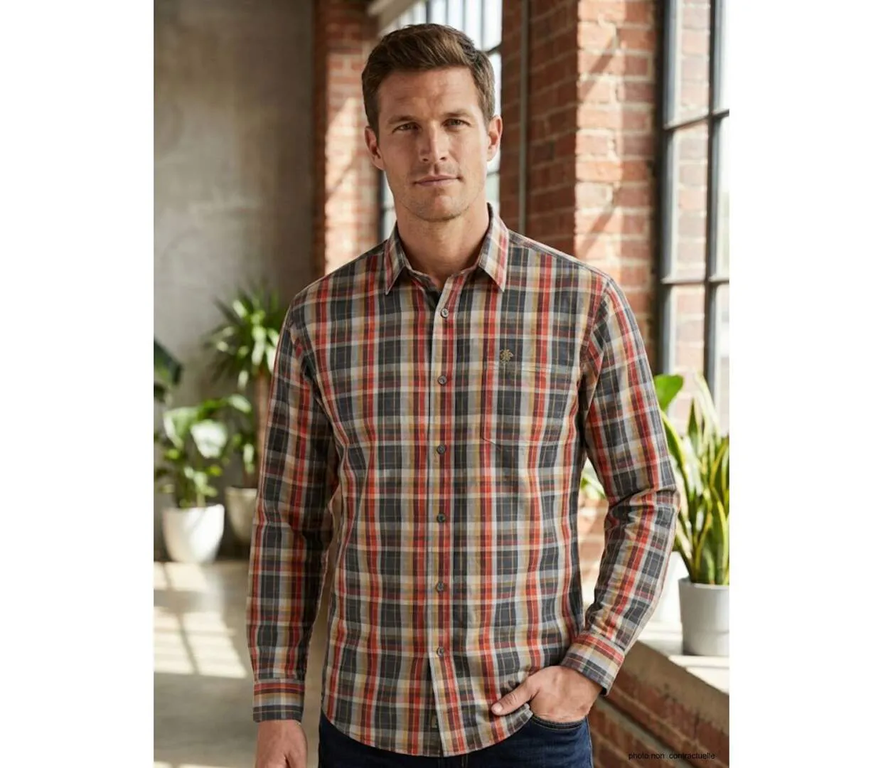 Chemise à carreaux Manches Longues Homme Winchester Tikal2-1