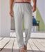 Men's Grey Lounge Trousers - Elasticated Waist