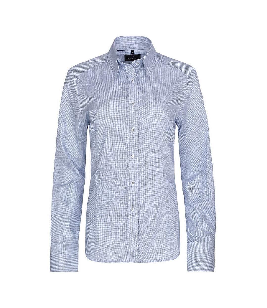 Chemisier Greece Femme Bleu Blanc Di Selentino-1