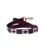 Synergy polo leather dog lead 115cm navy/fossil Benji & Flo-1