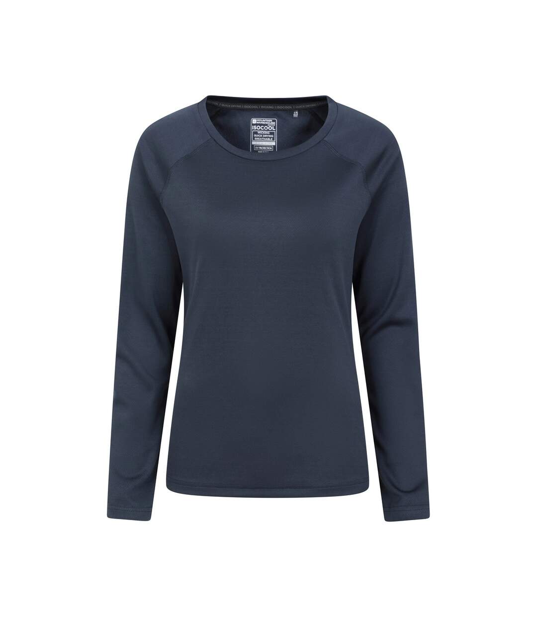 Womens/ladies Endurance Long-sleeved Top Navy Mountain Warehouse-1