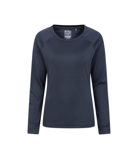 Womens/ladies Endurance Long-sleeved Top Navy Mountain Warehouse