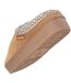Isotoner Chaussons Mules femme suédine à semelle compensé de 3,5 cm, confort-5