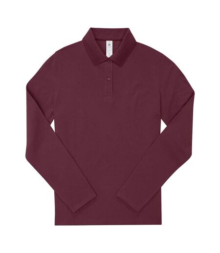 Chemisier Manches Longues My Polo Femme Bordeaux B&C