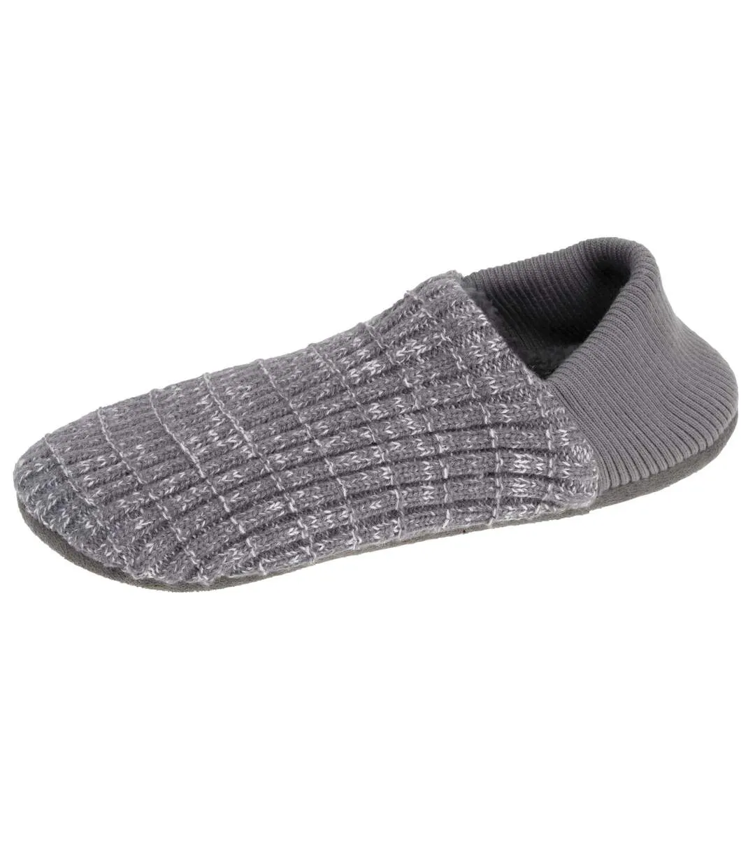 Isotoner Chaussettes d'intérieur homme maille côtelée, picots antidérapants-1