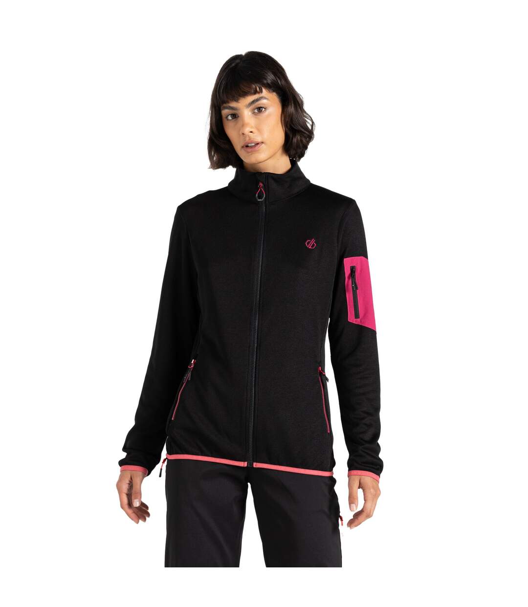 Womens/ladies Torrek Fleece Top Black Dare 2B-1
