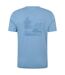 Mens camping sketch t-shirt blue Mountain Warehouse-2