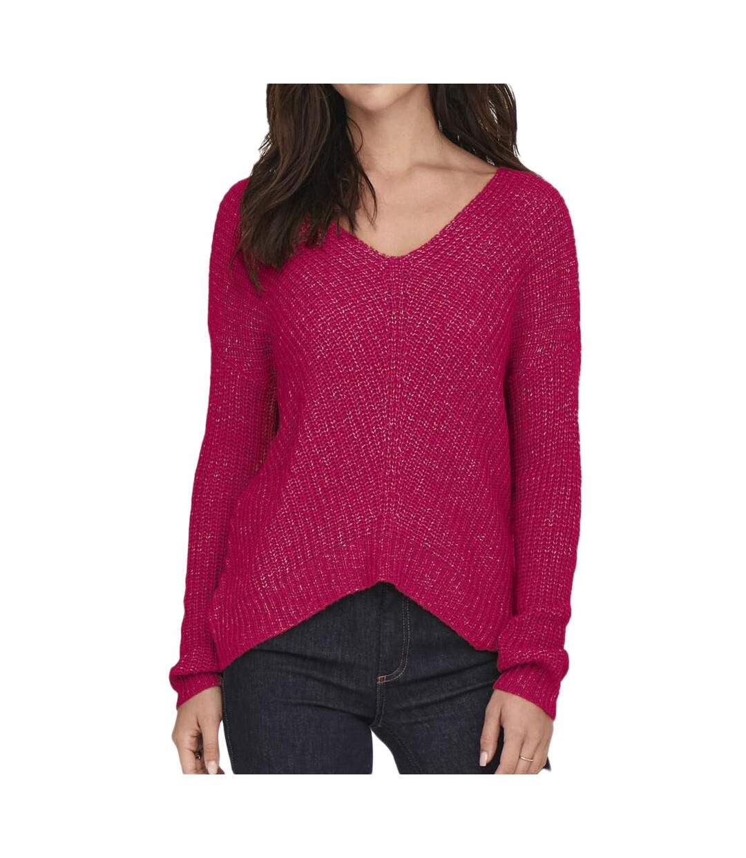 Pull Rose Fuchsia Femme Jacqueline de Yong MEGAN - L