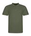 Awdis Mens Piqu Cotton Short-Sleeved Polo Shirt (Earthy Green)