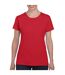 T-shirt Femme Rouge Gildan-1