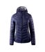 Doudoune Motif/style Matelassé Nahia Femme Bleu Foncé Gris Hi-Tec-1