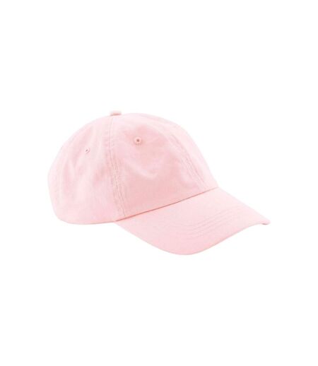 Beechfield Natural Cotton Panelled Baseball Cap (Powder Pink)