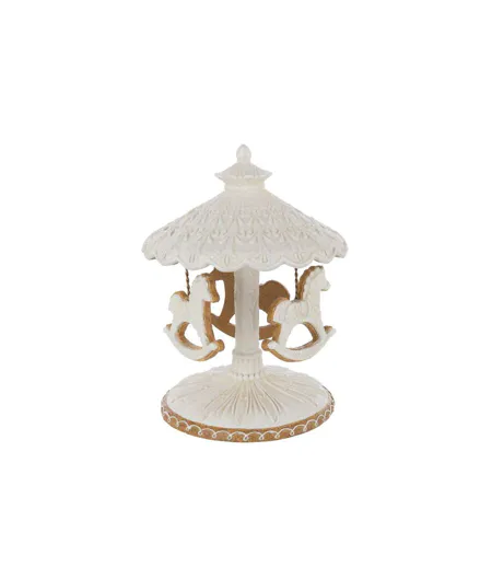 Carrousel de Chevaux Déco Danae 22cm Beige