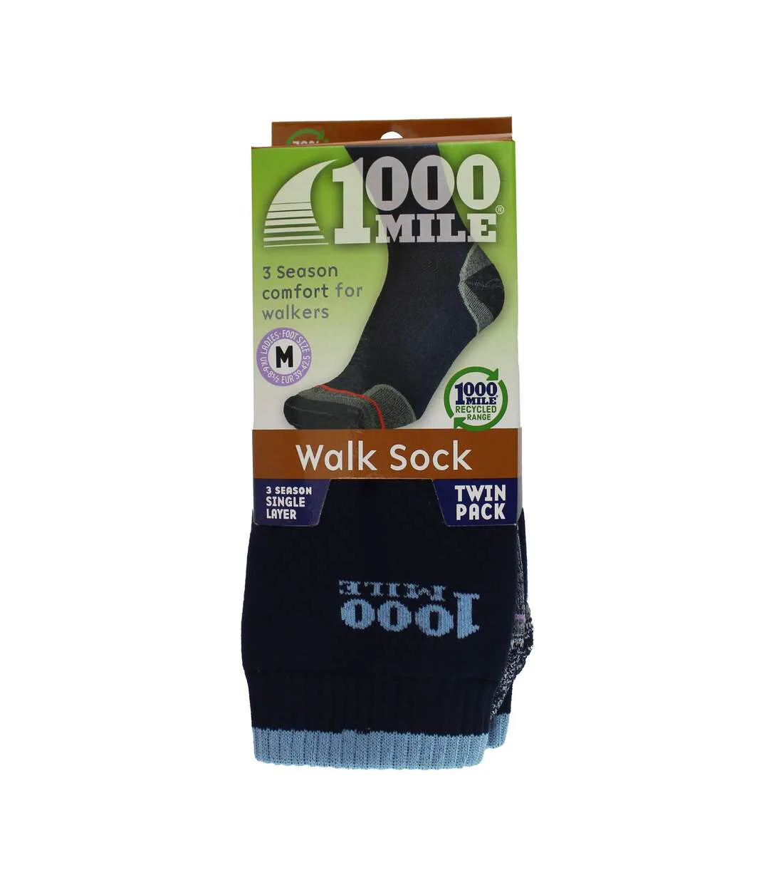 Lot de 2 chaussettes Walk Repreve monocouche pour femme-2