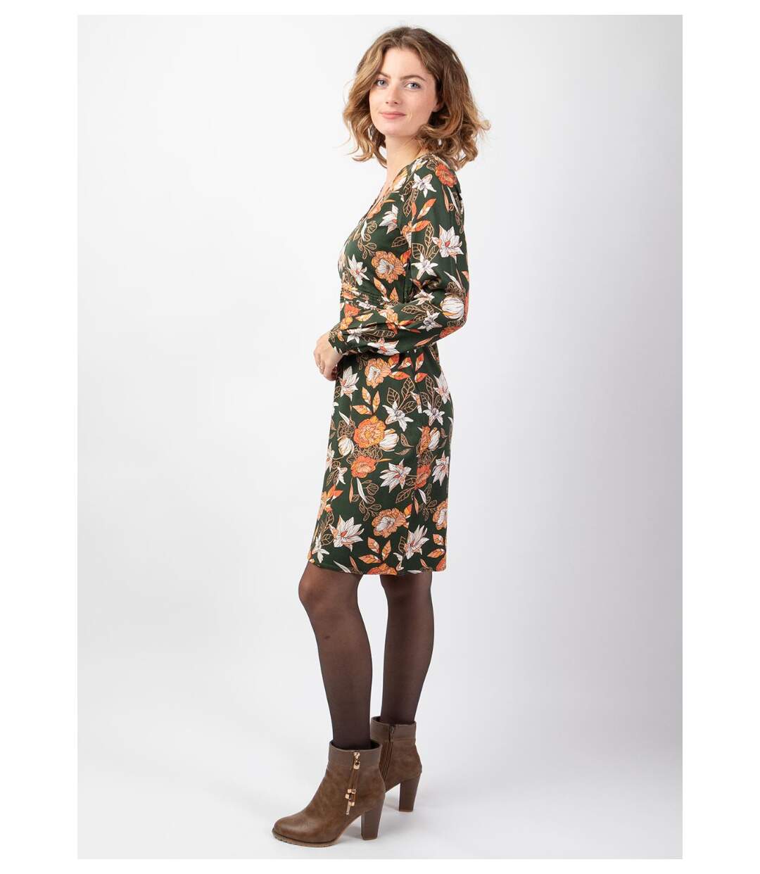 Robe courte hiver manches longues en viscose épais HELENA Coton Du Monde