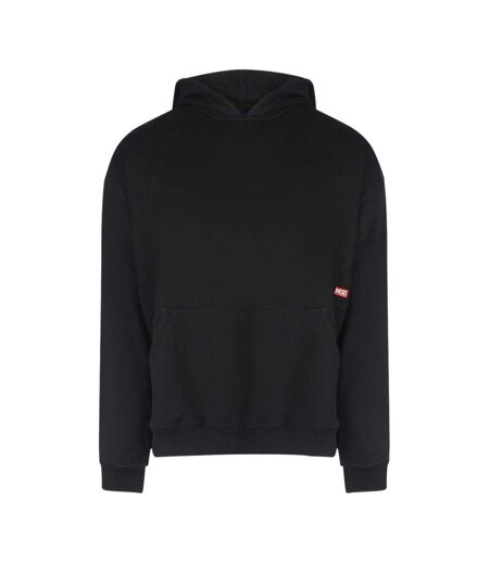 Sweat À Capuche Motif Graphique Homme Noir Diesel