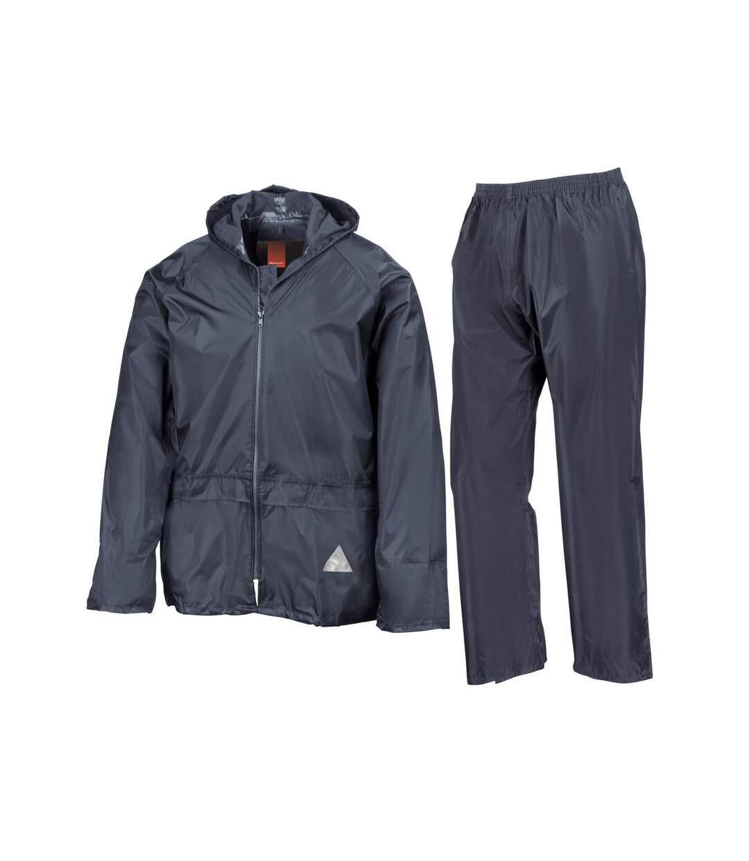 Unisex Adult Waterproof Jacket And Trousers Set Navy Result-1