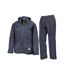 Unisex Adult Waterproof Jacket And Trousers Set Navy Result-1
