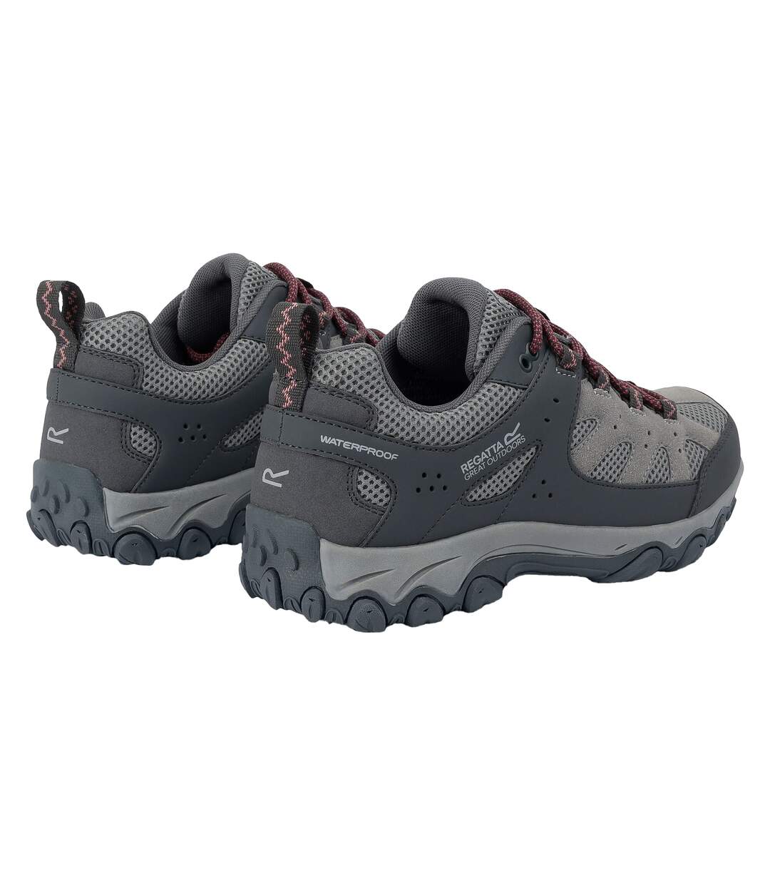 Chaussures De Marche Edgepoint Femme Gris Foncé Vieux Rose Regatta-2