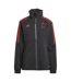 Imperméable Manches Raglan Motif/style À Rayures Belgium Femme Noir Adidas-1