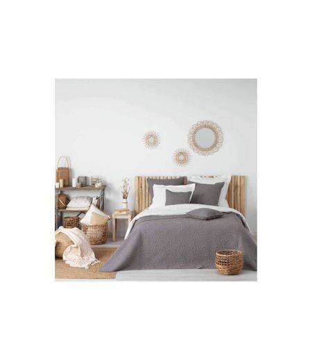 Housse de Coussin Florette 60x60cm Anthracite