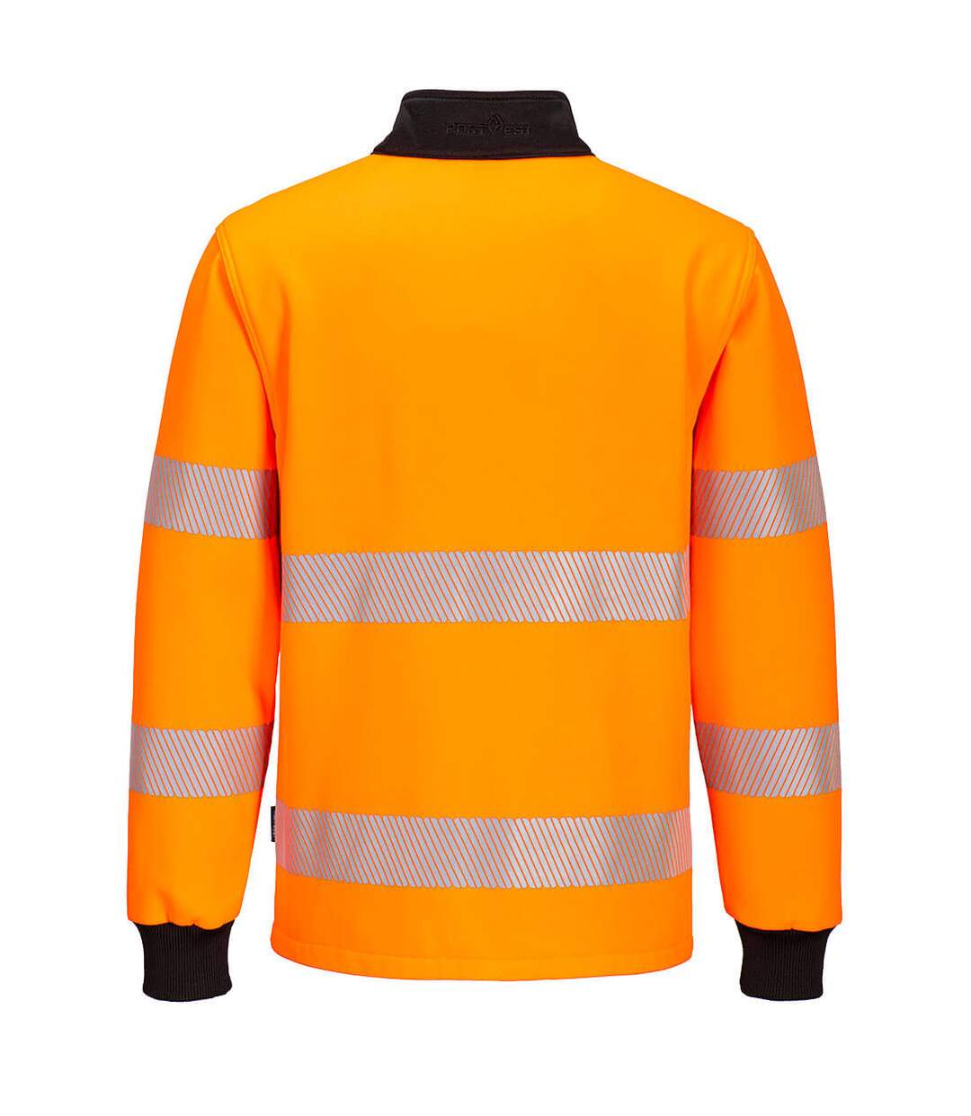 Unisex adult pw3 high-vis safety sweatshirt orange/black Portwest-2