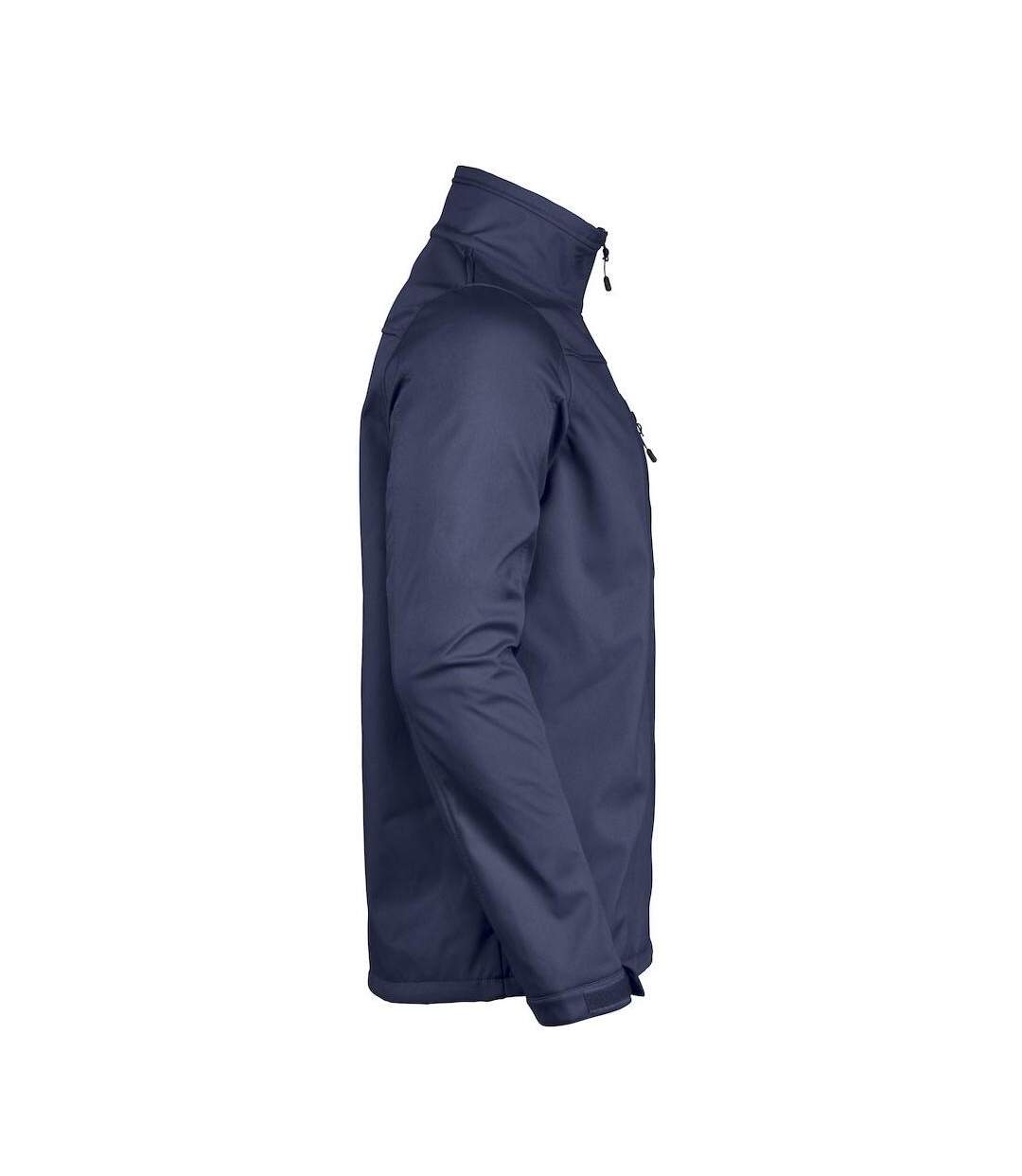 Mens Vert Soft Shell Jacket Navy Printer RED-3