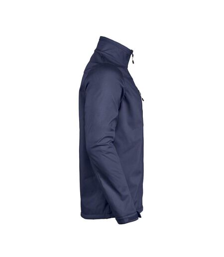 Mens Vert Soft Shell Jacket Navy Printer RED