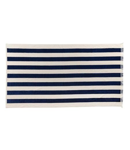 Yukari aware deluxe beach towel navy Ukiyo