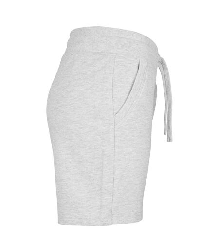 Womens/ladies Terry Heather Shorts Grey Build Your Brand
