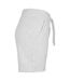 Womens/ladies Terry Heather Shorts Grey Build Your Brand-3