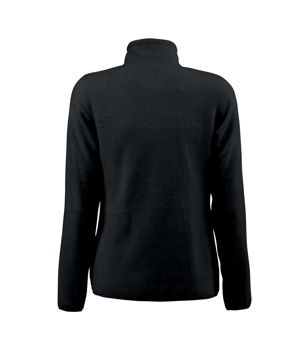 Womens/ladies Rocket Fleece Jacket Black Printer RED-2