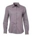 chemise popeline manches longues - JN677 - femme - gris acier