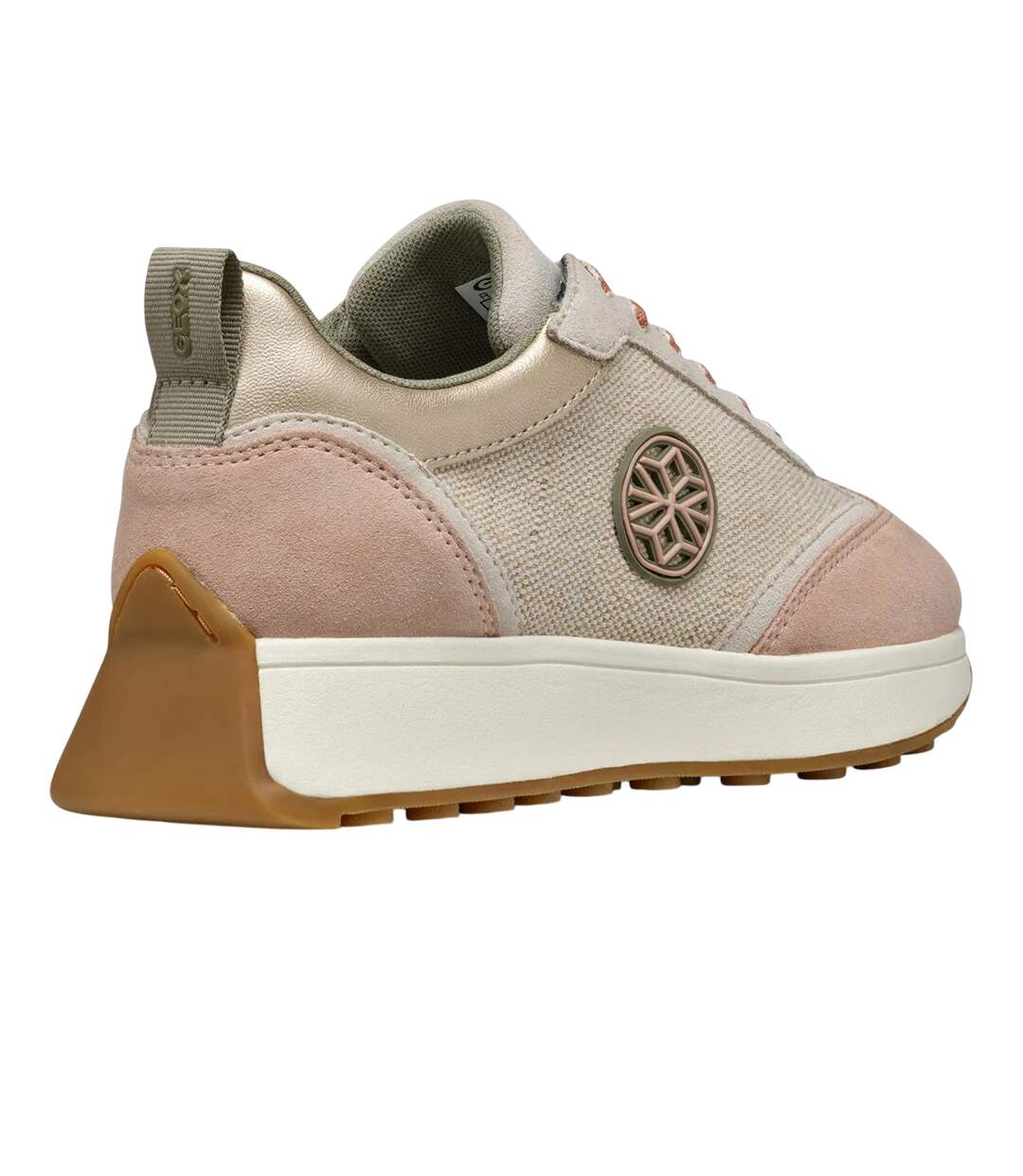 Baskets D Amabel Femme Beige Clair Taupe Clair Geox-2