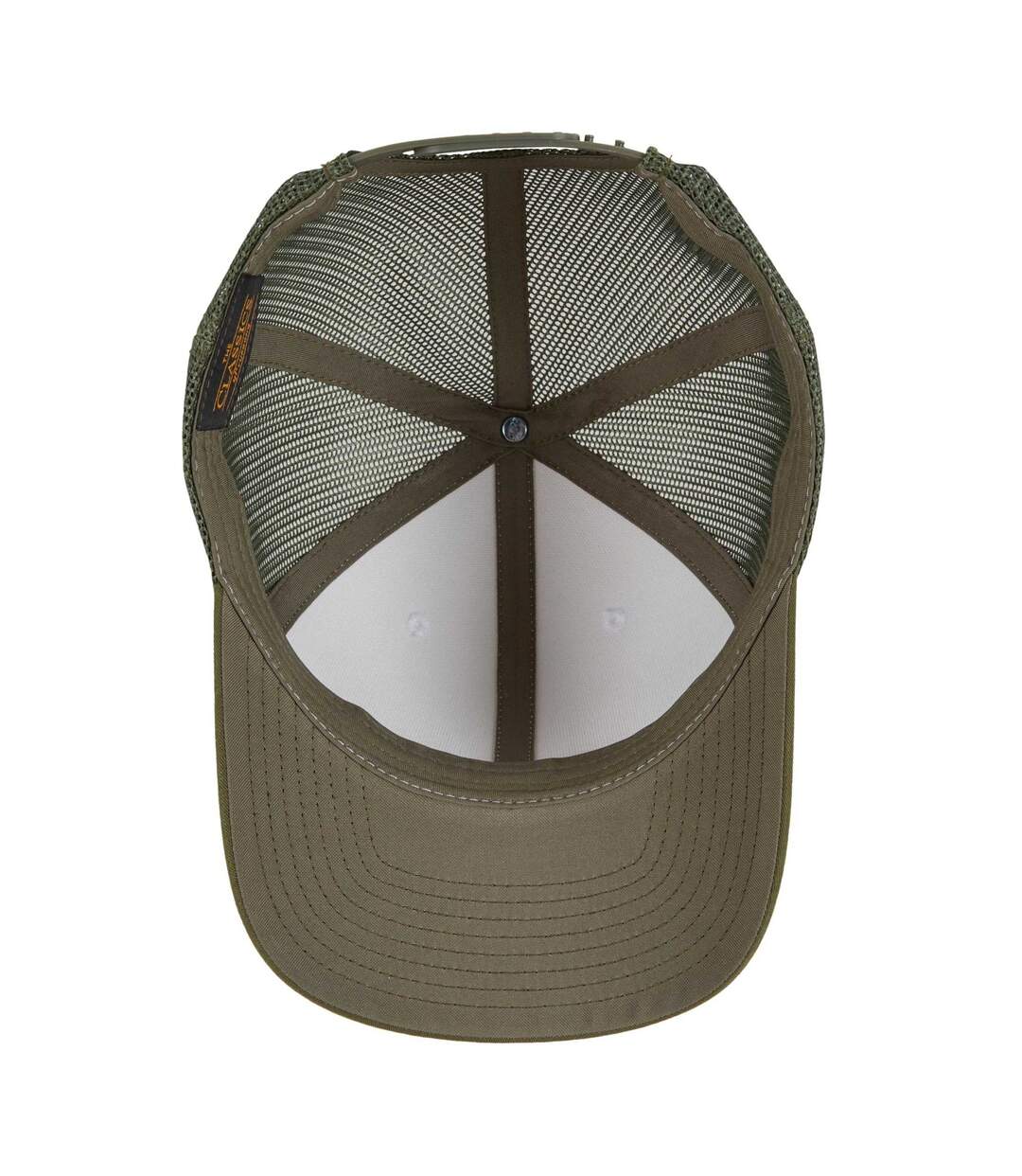 Casquette Trucker Motif/style Rétro Adulte Vert Kaki Foncé Blanc Olive Flexfit-4