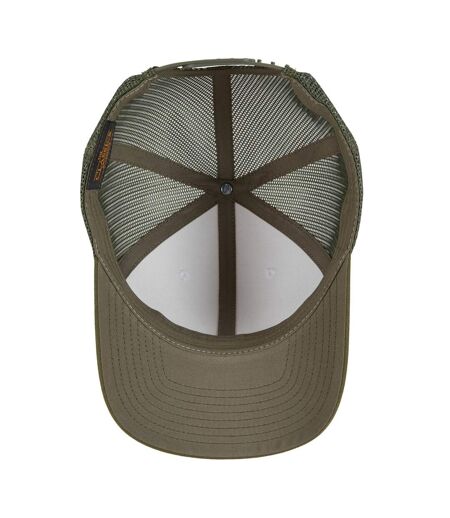 Casquette Trucker Motif/style Rétro Adulte Vert Kaki Foncé Blanc Olive Flexfit