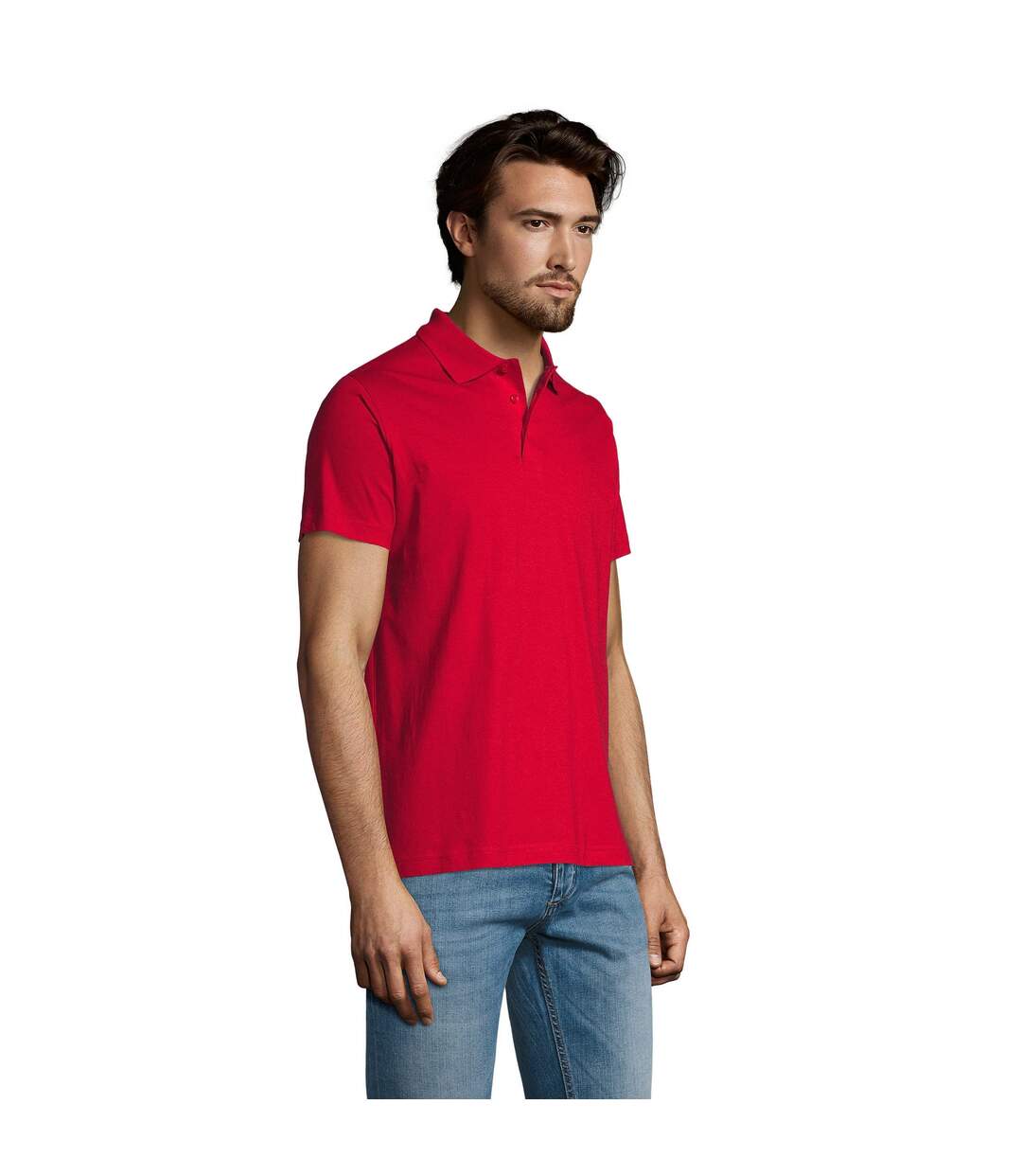 Polo Prescott Homme Rouge SOLS-1