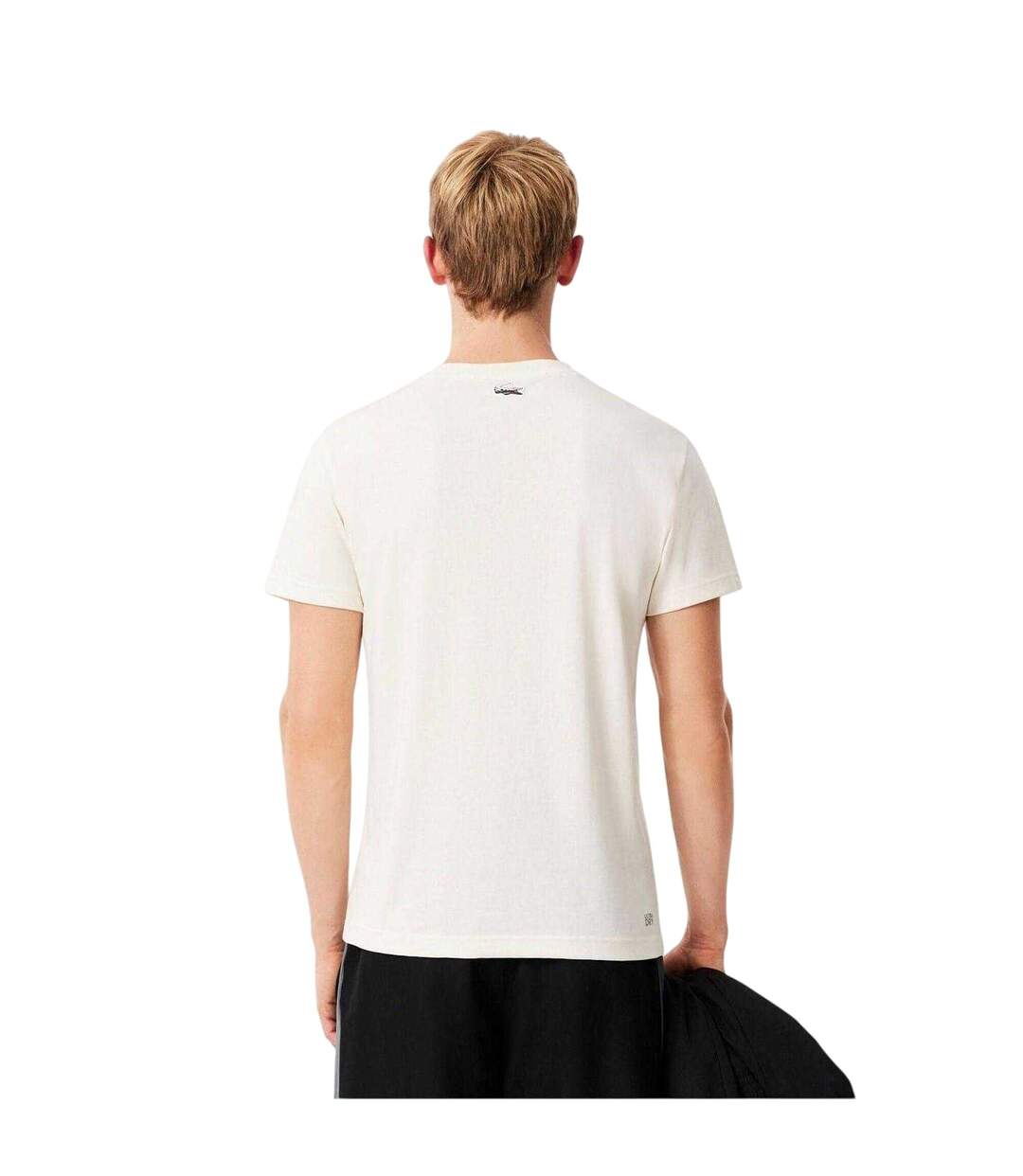 T-shirt Motif/style Imprimé Crocodile Homme Blanc Lacoste-3
