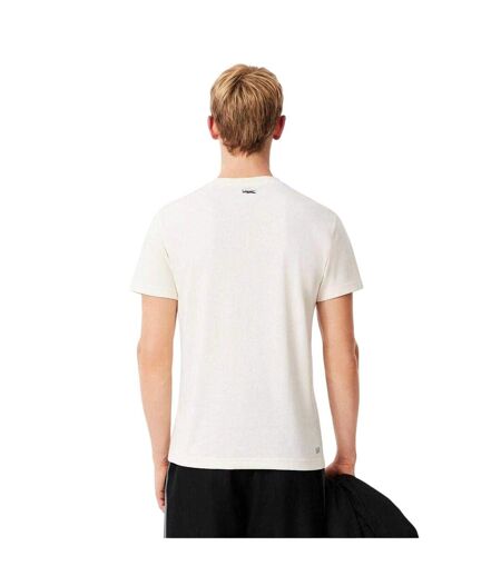 T-shirt Motif/style Imprimé Crocodile Homme Blanc Lacoste