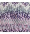 Hawkins Collection Womens/Ladies Knitted Bobble Tam Hat (Purple/White) - UTHA606