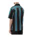 Chemise Motif Rayé Homme Noir Bleu Fred Perry-3