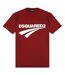 Unisex Adult Logo Skinny T-shirt Burgundy DSquared2-1