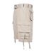 Mens Savage Cargo Shorts Old White Build Your Brand-3