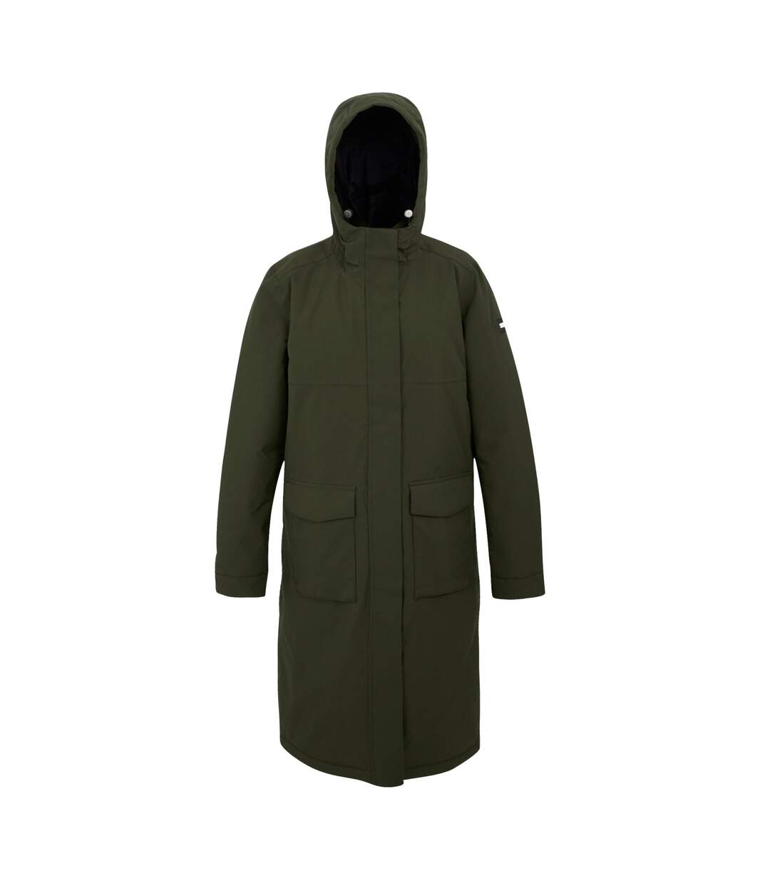 Veste Imperméable Yarli Femme Kaki Foncé Noir Regatta-2