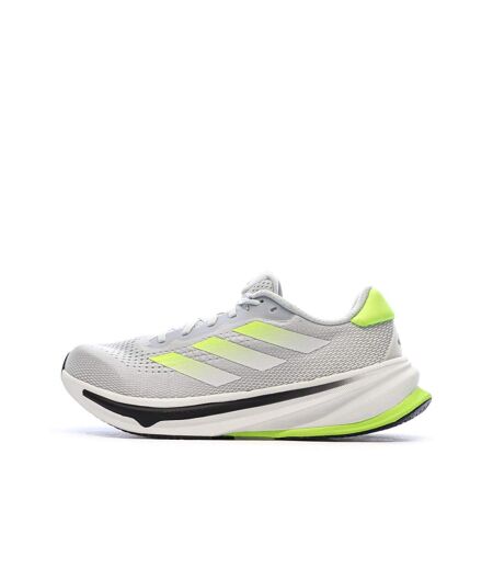 Chaussures de running grises/jaunes homme adidas supernova