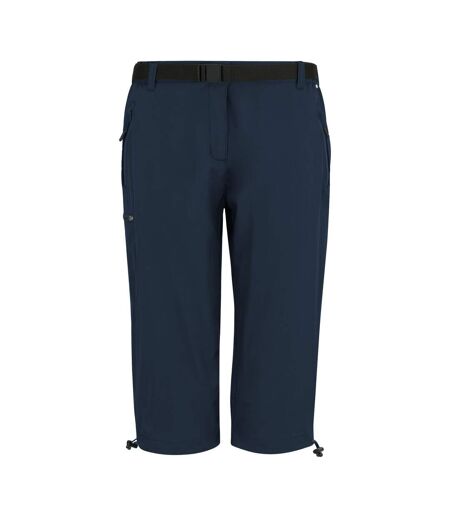 Womens/ladies Xert Stretch Capri Trousers Navy Regatta
