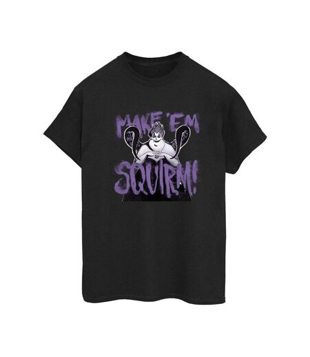 Disney Womens/Ladies Villains Ursula Purple Cotton Boyfriend T-Shirt (Noir) - UTBI47153